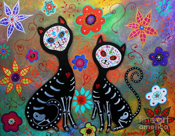 Hello Kitty Dia De Los Muertos Poster by Pristine Cartera Turkus