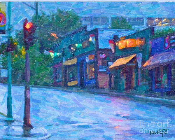 Nanaimo Art Print featuring the digital art Nanaimo Streets by Ty Korte