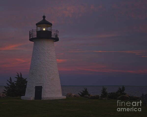Lighthouse Art Print featuring the photograph Ned's Point Lighthouse of Mattapoisett by Amazing Jules