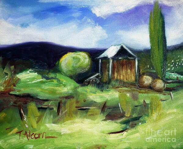 New Art Print featuring the painting New Zealand Impressions by Therese Alcorn