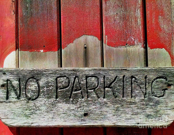 No Art Print featuring the photograph No Parking by James Aiken