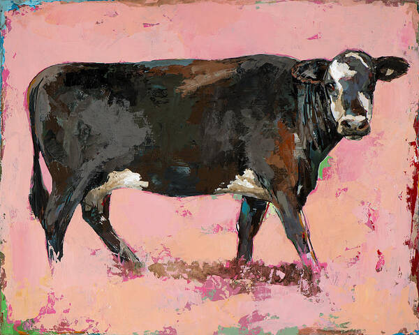 Cow Art Print featuring the painting People Like Cows #2 by David Palmer