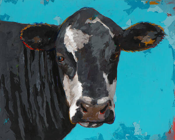 Cow Art Print featuring the painting People Like Cows #8 by David Palmer