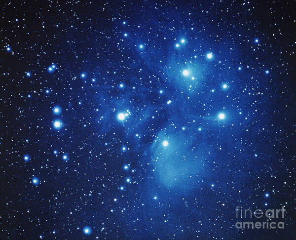 M45 Art Print featuring the photograph Pleiades Star Cluster by Jason Ware