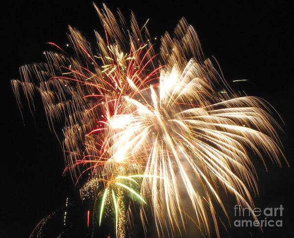 Fireworks Art Print featuring the photograph Pop by Barry Bohn