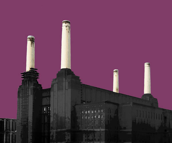 Battersea Art Print featuring the mixed media Power - PURPLE Reign #2 by BFA Prints