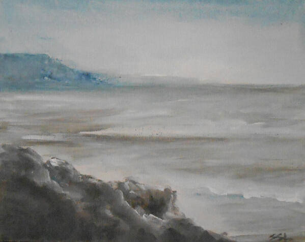 Seascape Art Print featuring the painting Punakaiki by Jane See