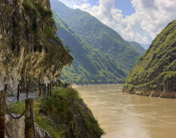 Tiger Leaping Gorge Art Print featuring the photograph River Yangzi by Ray Devlin