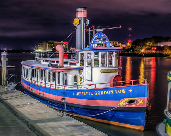 America Art Print featuring the photograph Savannah Belle DOT Ferry by Rob Sellers