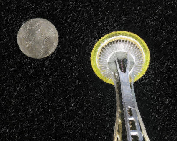 Seattle Art Print featuring the photograph Seattle Space Needle by David Gleeson