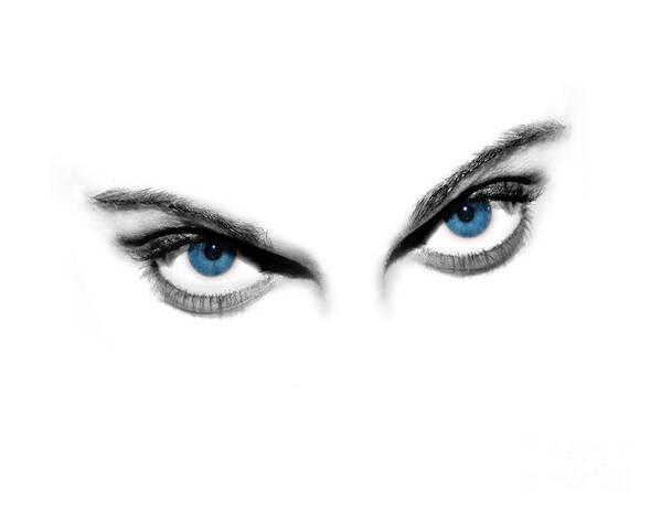 Vision Art Print featuring the photograph Sexy Blue Eyes by Jt PhotoDesign