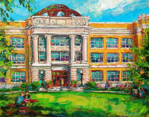 Shorewood Art Print featuring the painting SHS Pride by Les Leffingwell