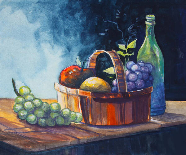 Still Life Art Print featuring the painting Still Life in Watercolours by Karon Melillo DeVega