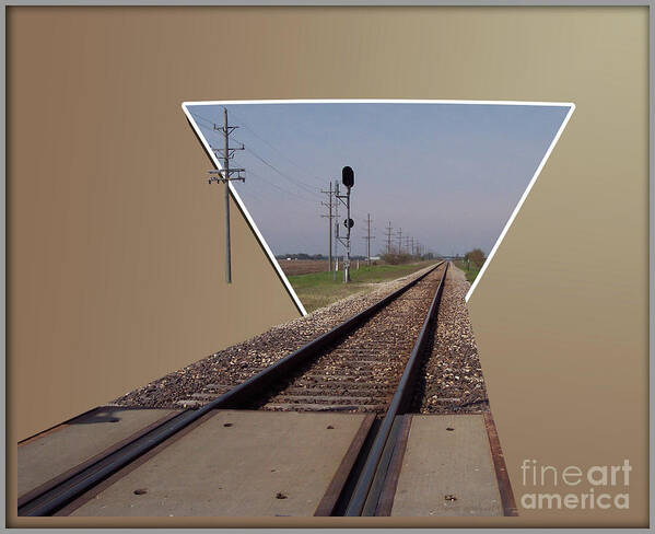 Train Art Print featuring the photograph Straight As A Rail by Thomas Woolworth