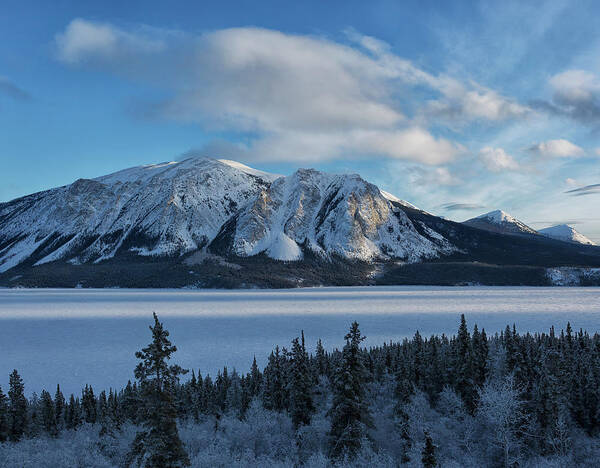 Snow Art Print featuring the photograph Tagish Lake Seen From The South by Robert Postma / Design Pics