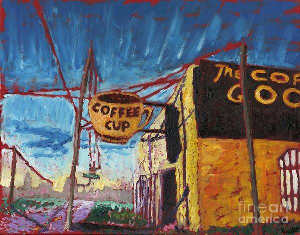 The Coffee Cup Art Print featuring the painting The Coffee Cup by Preston Sandlin