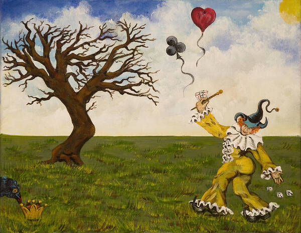 Susan Culver Fine Art Prints Art Print featuring the painting The Jokers Wild by Susan Culver