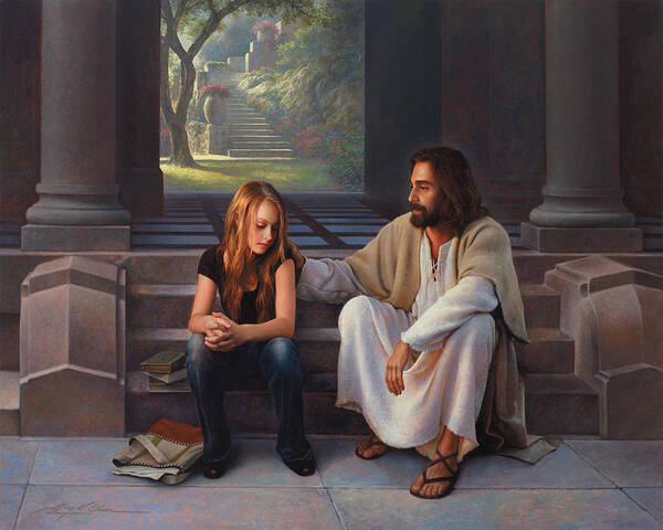 Jesus Art Print featuring the painting The Master's Touch by Greg Olsen