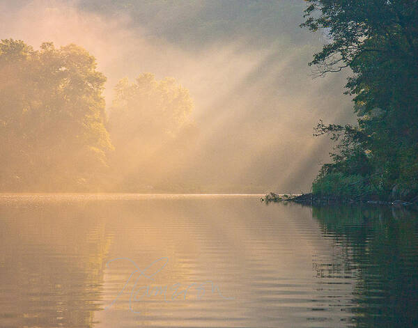 Farmington River Art Print featuring the photograph The Morning After by Tom Cameron