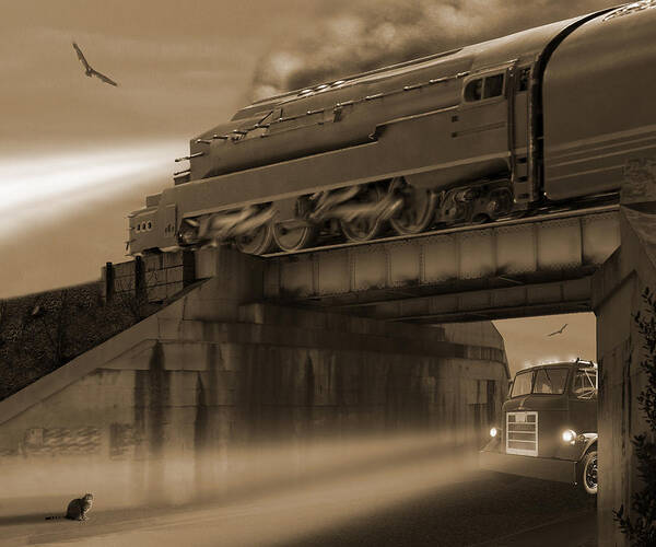 Transportation Art Print featuring the photograph The Overpass 2 by Mike McGlothlen