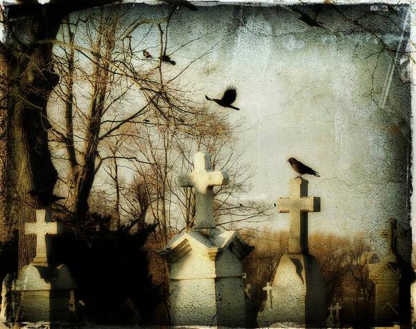 Crosses Art Print featuring the photograph The Prelude by Gothicrow Images