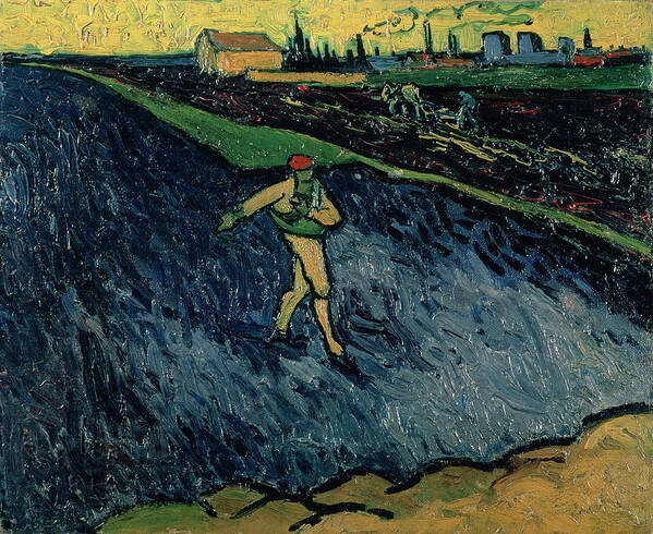 Agriculture Art Print featuring the painting The Sower by Vincent van Gogh