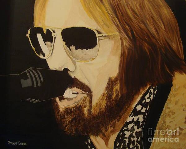 Tom Petty Art Print featuring the painting Tom Petty by Stuart Engel