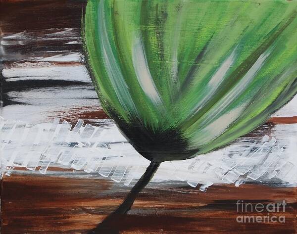 Flower Art Print featuring the painting Tulip2 by Laura Webb