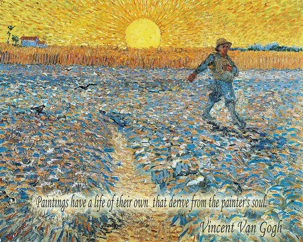 Van Gogh Art Print featuring the photograph Vincent Van Gogh Quotes 5 by Andrew Fare