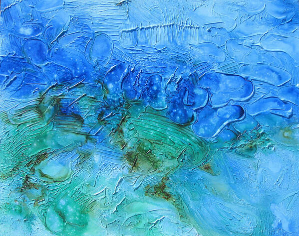 Water Art Print featuring the mixed media Water by Kerima Swain