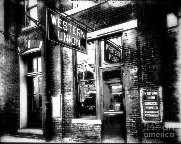 Western Union Art Print featuring the photograph Western Union Redux by Cris Hayes