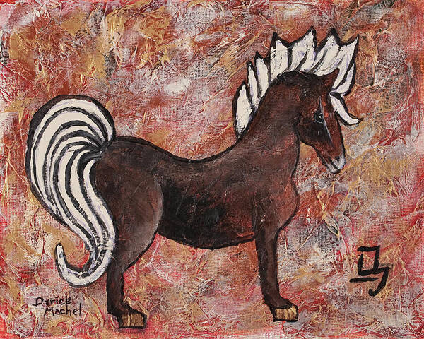Year Of The Horse Art Print featuring the painting Year Of The Horse by Darice Machel McGuire