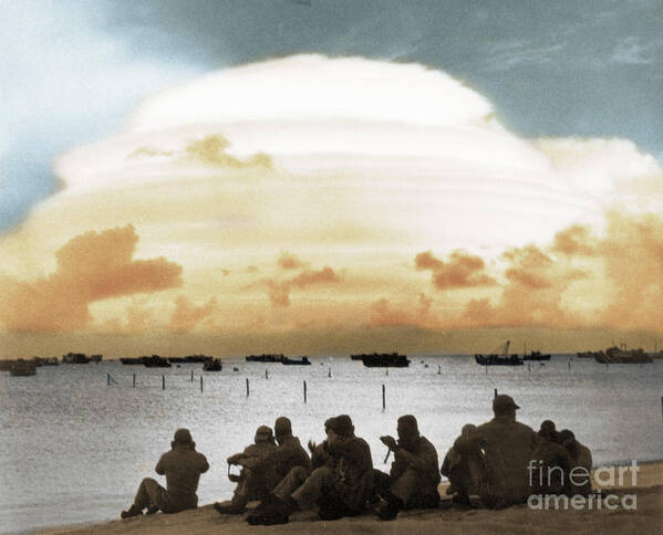 History Art Print featuring the photograph Hardtack I Nuclear Test #2 by Omikron