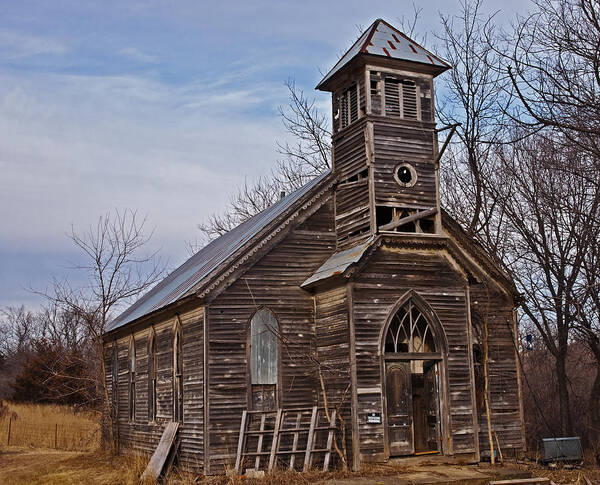 Church Art Print featuring the photograph Abandoned Church by Ed Peterson