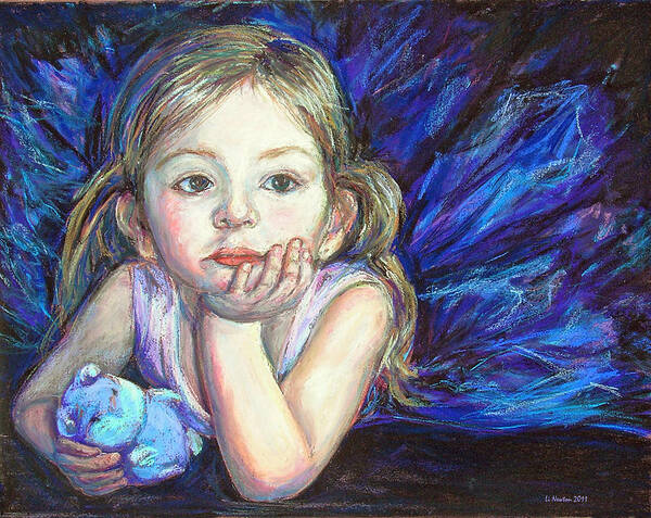 Girl Art Print featuring the painting Ballerina Dreams by Li Newton