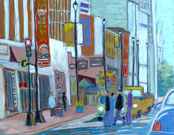 City Art Print featuring the pastel Barrington Street by Rae Smith