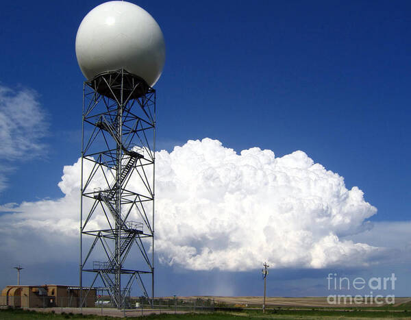 Science Art Print featuring the photograph Doppler Radar And Supercell by Science Source