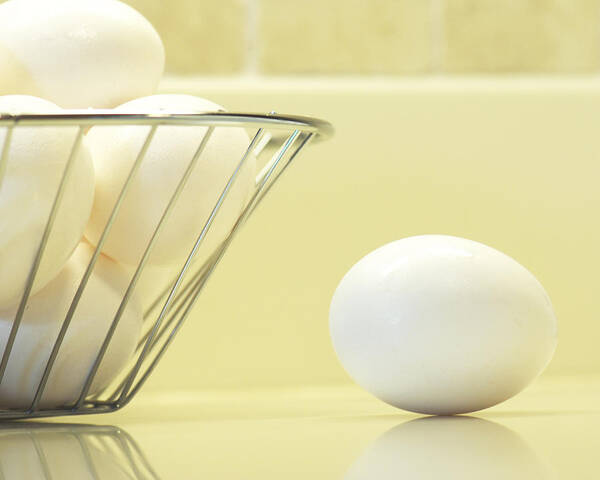 Eggs Art Print featuring the photograph Eggs in My Kitchen by Betty Eich