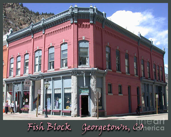 Georgetown Art Print featuring the photograph Fish Block Georgetown Colorado by Tim Mulina