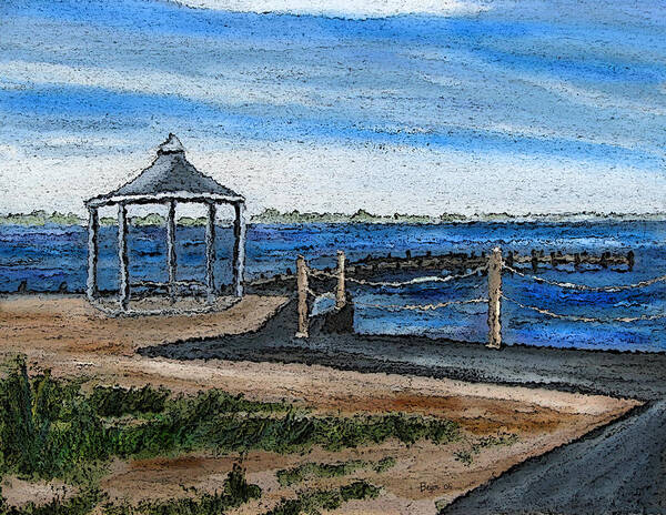 Gazebo Art Print featuring the painting Gazebo by Clara Sue Beym