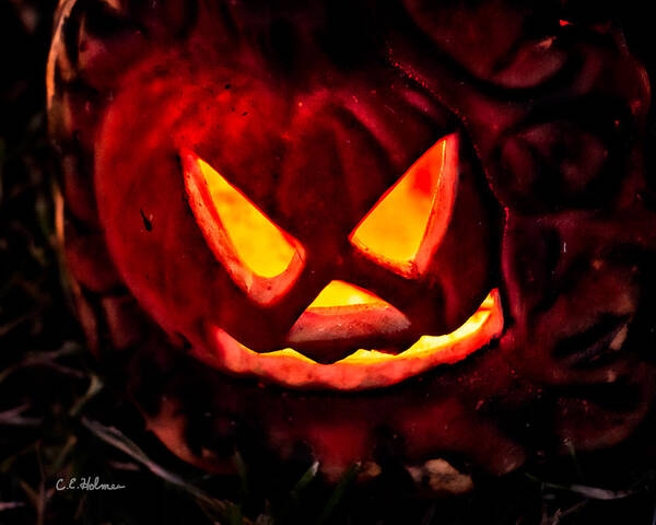Halloween Art Print featuring the photograph Jack-O-Lantern by Christopher Holmes