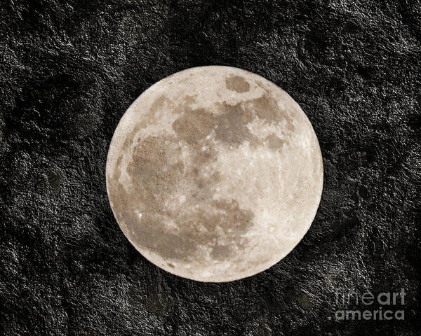 Super Moon Art Print featuring the photograph Just A Little Ole Super Moon by Andee Design