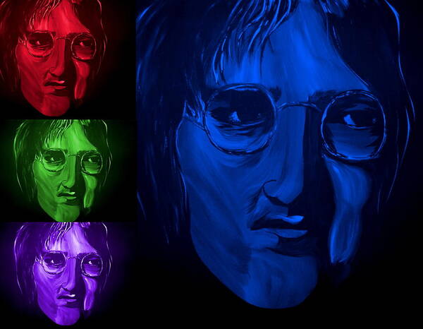 John Art Print featuring the painting Lennon The Legend by Mark Moore