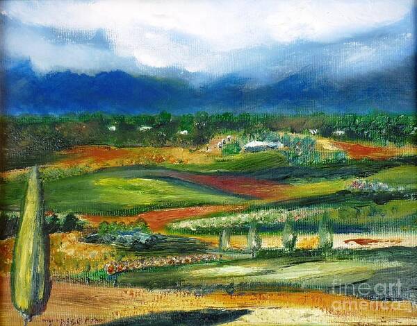Nature Art Print featuring the painting My Backyard - original sold by Therese Alcorn