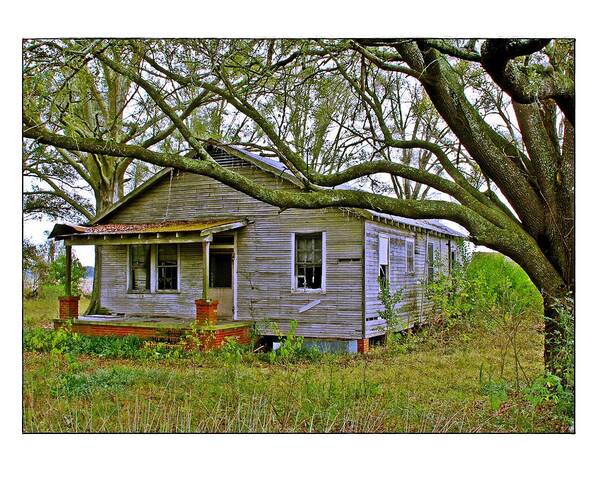 House Art Print featuring the photograph Old Gray House by Judi Bagwell