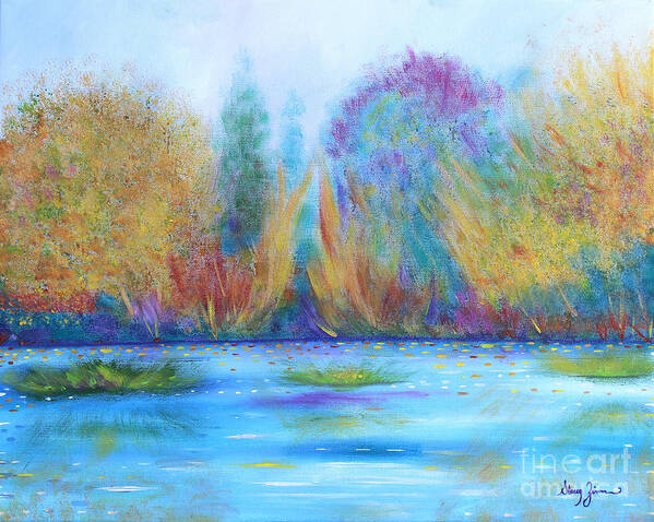 Landscape Art Print featuring the painting Pure Harmony by Stacey Zimmerman