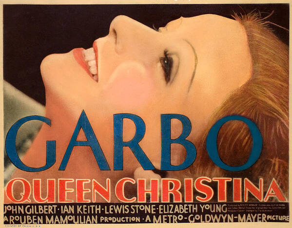 1930s Movies Art Print featuring the photograph Queen Christina, Greta Garbo, 1933 by Everett