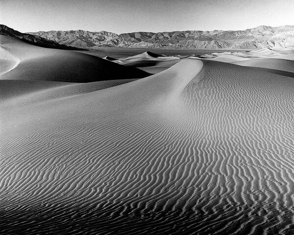 Sand Dune Art Print featuring the photograph Sand Dune Death Valley by Joe Palermo
