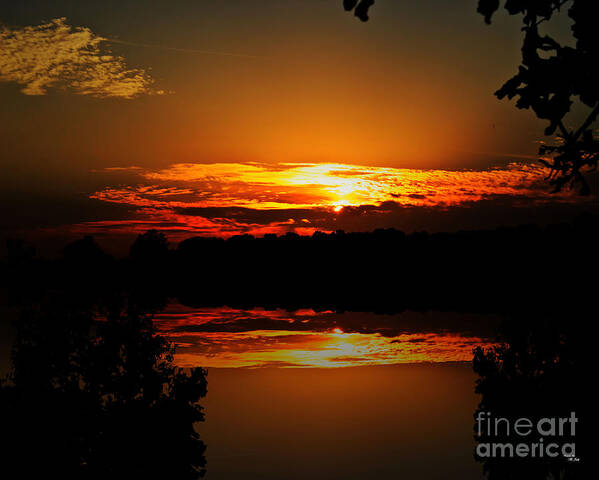 Sunset Art Print featuring the photograph Sunset Reflections by Ms Judi