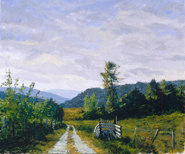 Landscape Art Print featuring the painting Tennessee Farm by Mark Lunde